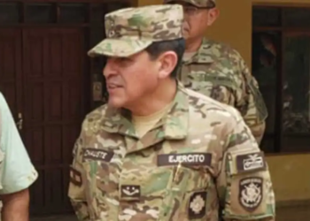 El excomandante del Ejército, general Iván Inchauste Rioja. Foto: Erbol