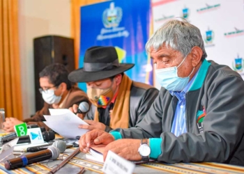 Conferencia de prensa del COED La Paz