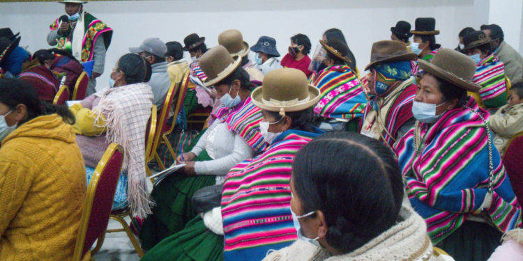 Foro de poblaciones del altiplano organizado por CIPCA. FOTO. ANF