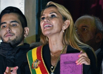 Jeanine Añez, expresidenta interina de Bolivia. | Foto: AFP