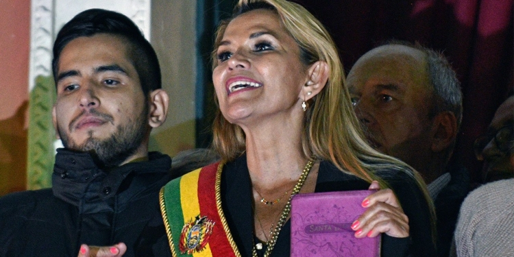 Jeanine Añez, expresidenta interina de Bolivia. | Foto: AFP