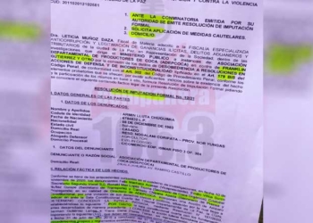 Ministerio Público pide cárcel para el dirigente cocalero Armin Lluta