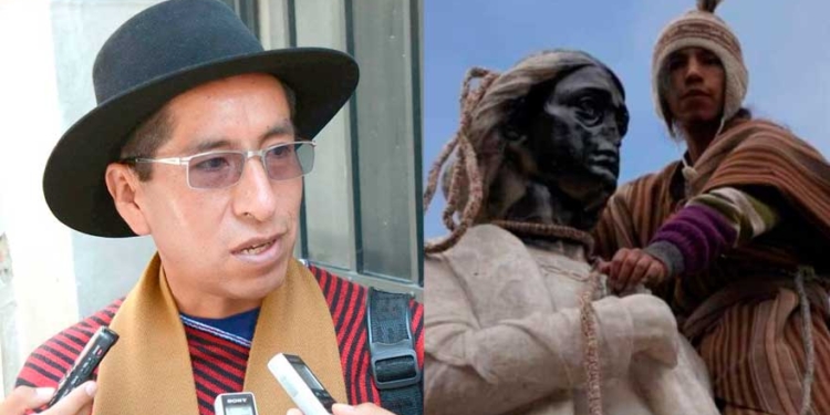 Ex magistrado Cusi anuncia defensa legal a los 'activistas' que intentaron tumbar la estatua de Colón