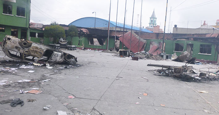 Oficinas de Diprove destruidas 2019