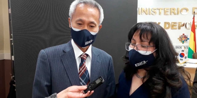 El director de la Agencia de Cooperación Internacional de Corea (Koica) en Bolivia, Sikhyon Kim | Foto: ABI