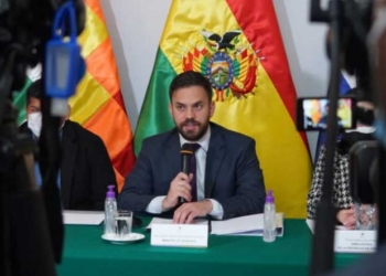 El ministro de Gobierno, Eduardo Del Castillo