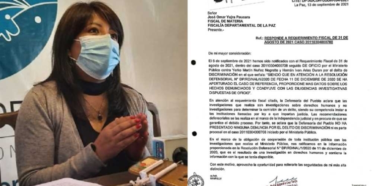 Defensoría afirma que no denunció a Iván Arias por "descriminar" a Cesar Dockweiler