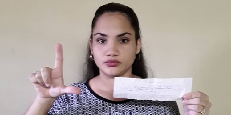 Haydée Hidalgo, activista de la UNPACU (Foto: Cortesía Cubanet)
