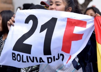 Las plataformas del 21F durante una protesta en 2019. | Foto: El Diario