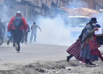 Gasificación en las protestas en ADEPCOCA