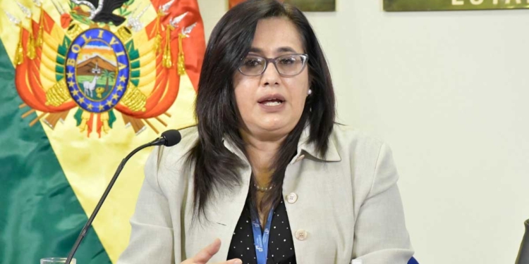 Ivette Espinza, viceministra de Pensiones y Servicios Financieros. MEyFP