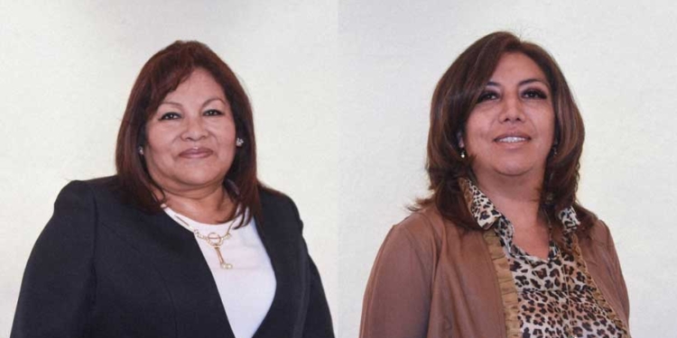 Exsubalcaldesas de los macrodistritos Centro, Jaqueline Chavarría, y de Mallasa, Sheyla Dávalos