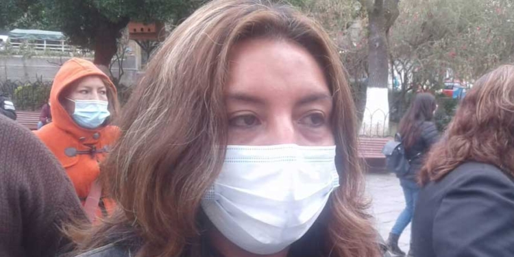 Subalcaldesa destituida del distrito Mallasa, Sheyla Dávalos