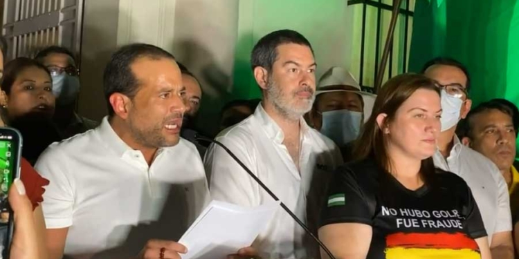 El gobernador de Santa Cruz, Luis Fernando Camacho