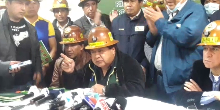 Se pronunciaron en conferencia de prensa. Foto captura: Radio Fedecomín.