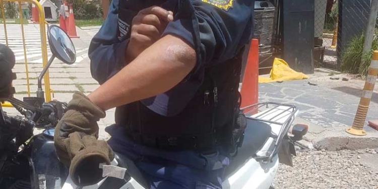 Guardia municipal fue agredido por masistas