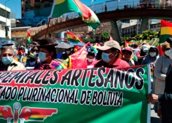 Movilización en La Paz. Foto y video: ANF