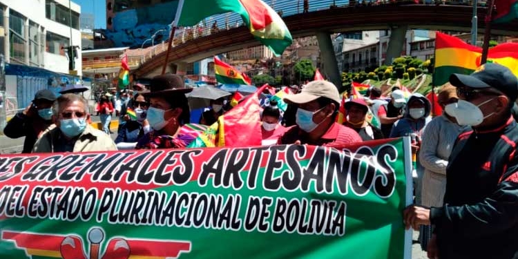 Movilización en La Paz. Foto y video: ANF