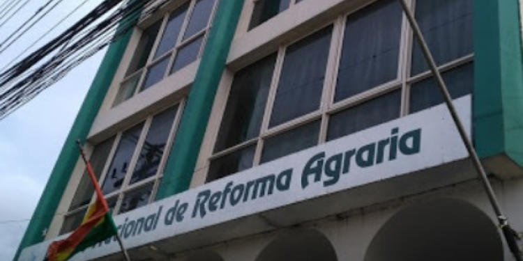 La oficina del Instituto Nacional de Reforma Agraria (INRA) en Santa Cruz | Foto: ANF