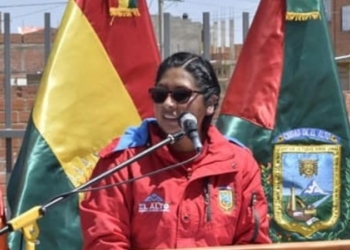La alcaldesa de El Alto, Eva Copa.