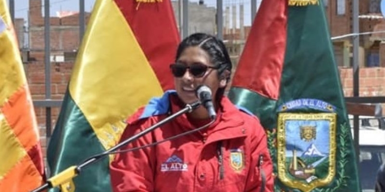 La alcaldesa de El Alto, Eva Copa.