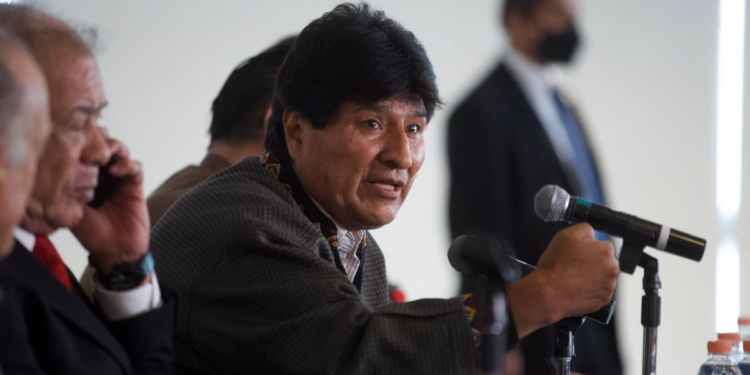 22-10-2021 22 October 2021, Mexico, Mexico City: Evo Morales, former president of Bolivia speaks during a press conference at the Fiesta Americana hotel in Mexico City. Photo: El Universal/El Universal via ZUMA Press Wire/dpa
POLITICA INTERNACIONAL
El Universal/El Universal via ZU / DPA