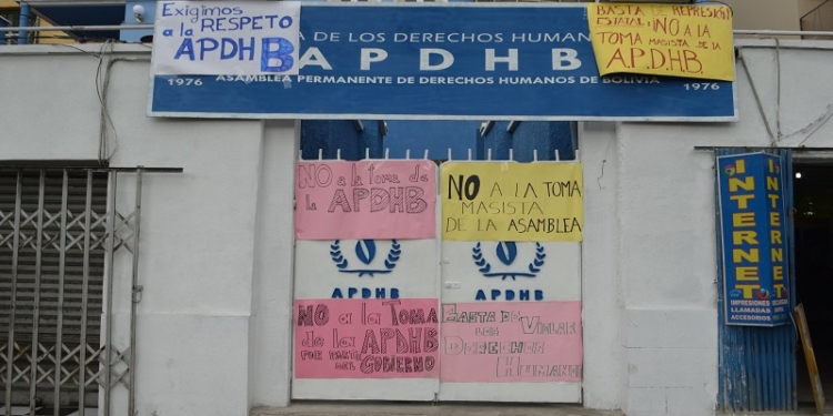 Conade denuncia que el MAS pretende tomar la APDHB y llama a la ciudadanía a defenderla