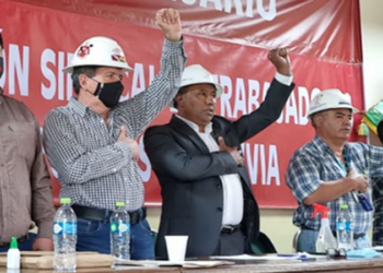 Rolando Borda y José Domingo Vásquez, dirigentes petroleros