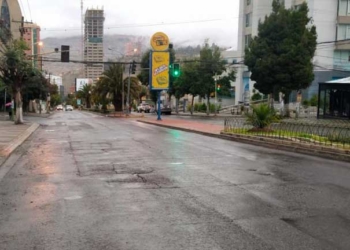 La avenida Ballivián, en Calacoto | Foto: La Razón