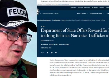 EE. UU. ofrece recompensa de $us 5 millones por información para juzgar a Maximiliano Dávila