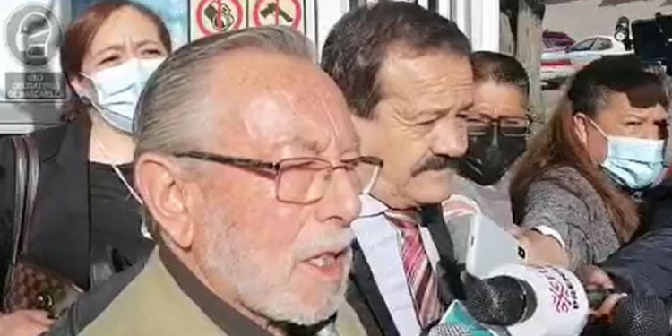 Juan del Granado y el grupo de abogados tras reunirse con el Relator de la ONU. Foto: Captura