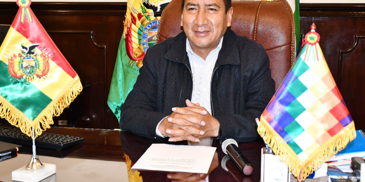 El presidente de la Cámara de Diputados, Freddy Mamani