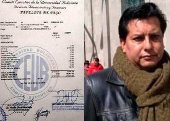 El dirigente estudiantil Max Mendoza, de 52 años de edad, estudia en la carrera de Derecho desde hace 25 años