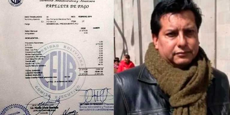 El dirigente estudiantil Max Mendoza, de 52 años de edad, estudia en la carrera de Derecho desde hace 25 años