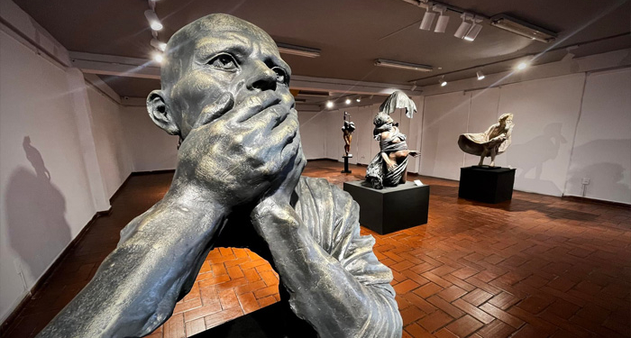 Obra del Escultor Edilberto Huaranca en el Museo Costumbrista Juan de Vargas. Foto/RRSS