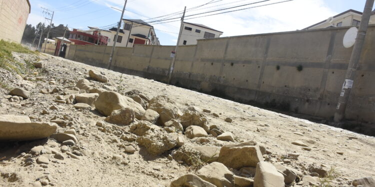 La zona Lomas de Achumani se encuentra completamente abandonada, afirman los vecinos. | Foto: El Diario