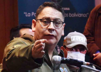 Comandante de la Policía, general Jhonny Aguilera | Foto: Erbol