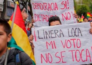 Protestas al considerar que ha habido fraude electoral | Javier Mamani / Getty