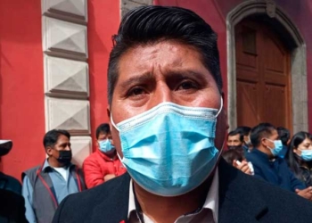 Presidente de la FEJUVE, Justino Apaza