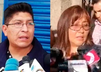 Los fiscales Omar Mejillones y Lupe Zabala