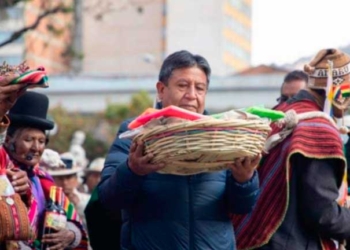 David Choquehuanca en el lanzamiento del Año Nuevo Andino, Amazónico y Chaqueño
