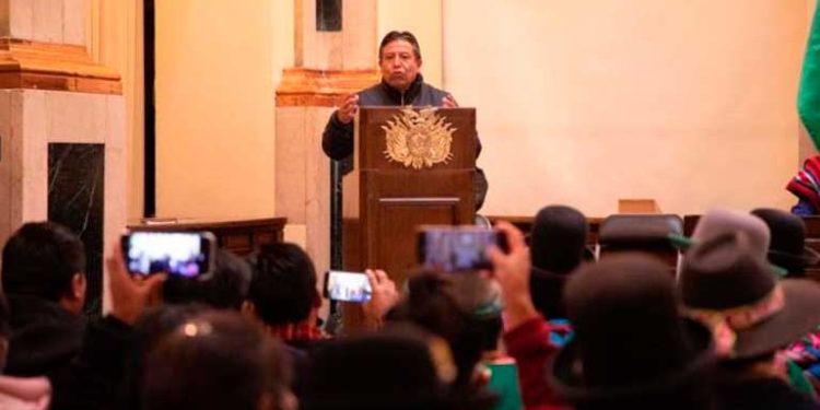 El vicepresidente David Choquehuanca