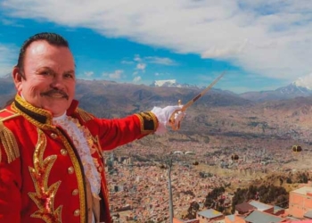 José Antonio Saavedra Toledo, quien durante varios años caracterizó a Pedro Domingo Murillo en las fiestas julias
