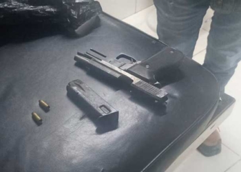 El arma usada por el joven. Foto: Policía.