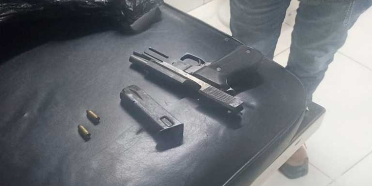 El arma usada por el joven. Foto: Policía.