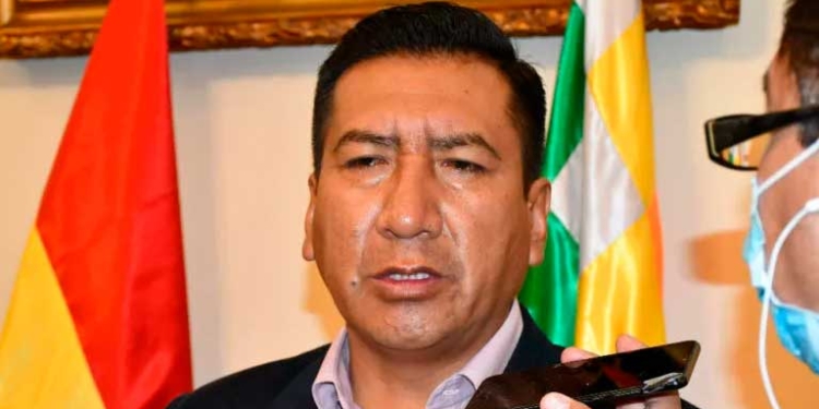 El presidente de la Cámara de Diputados, Freddy Mamani Laura