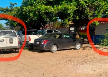 El diputado mostró esta imagen de uno de los vehículos. Foto: Diputado Guiteras