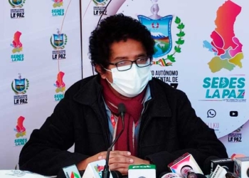 El director del Servicio Departamental de Salud (Sedes), Mayber Aparicio.