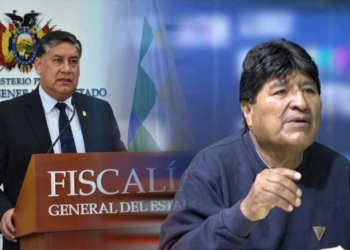 Juan Lanchipa y Evo Morales