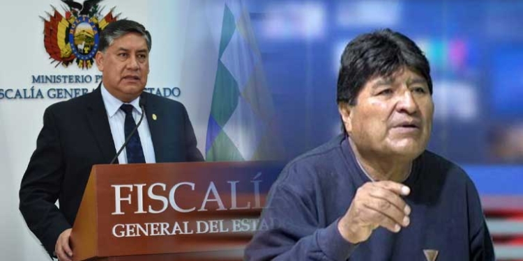 Juan Lanchipa y Evo Morales